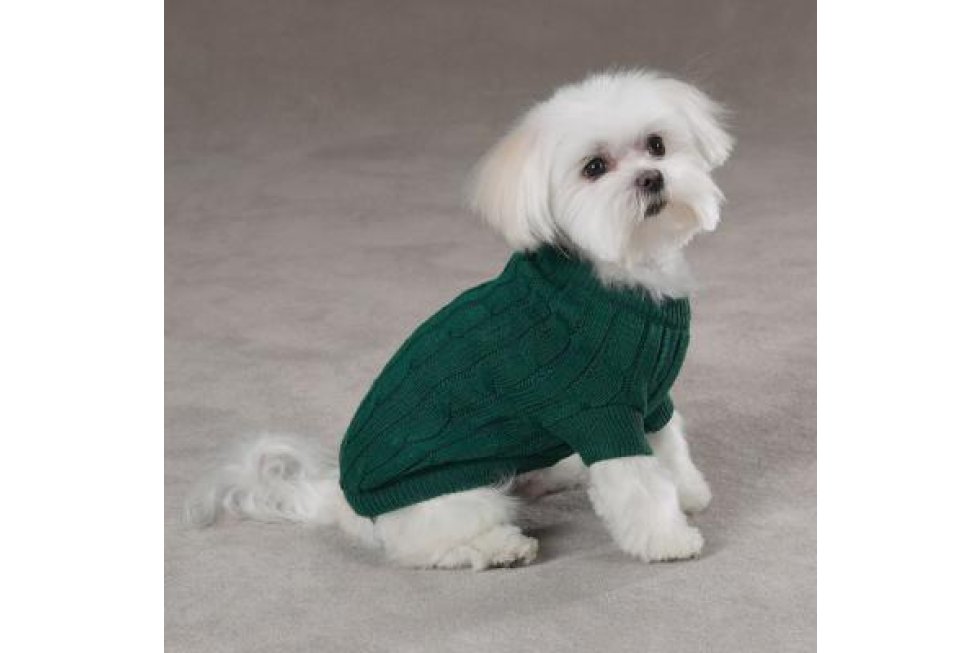 Cable Knit groen XS