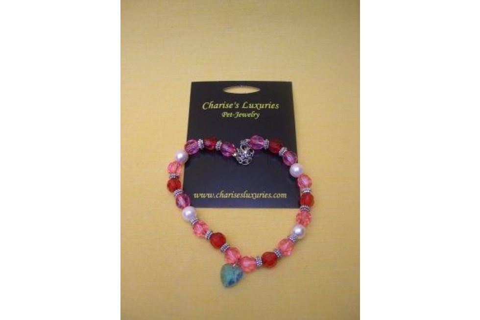 C.L. Kralen-parelketting rood