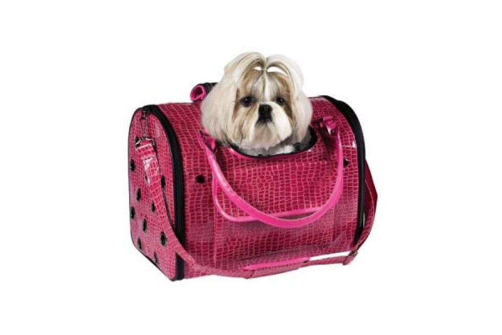 Draagtas Croco roze