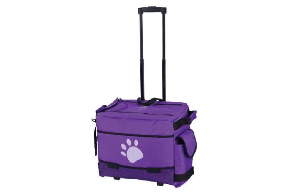 Grooming tas trolley paars