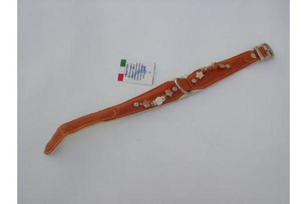 Halsband terra lak/leer