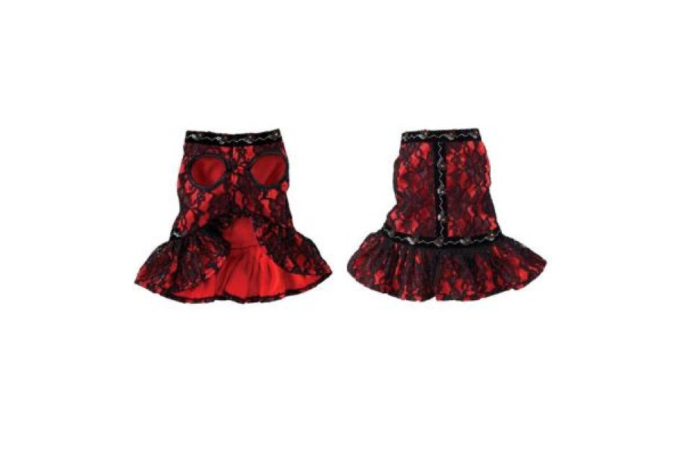 Lace Flamenco rood mt S