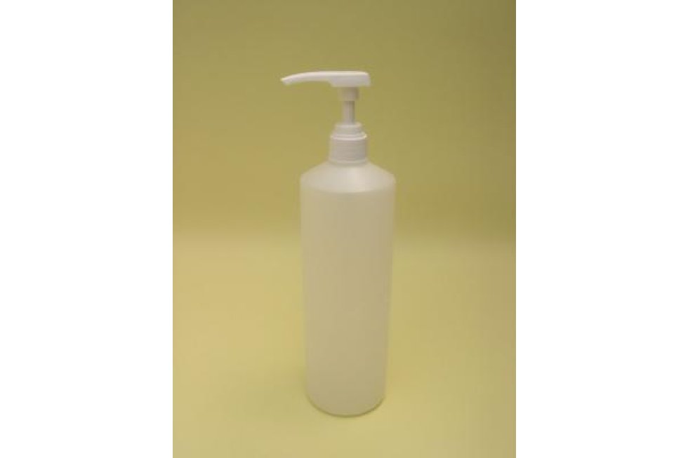 Lege fles 1 liter + pompje 4ml