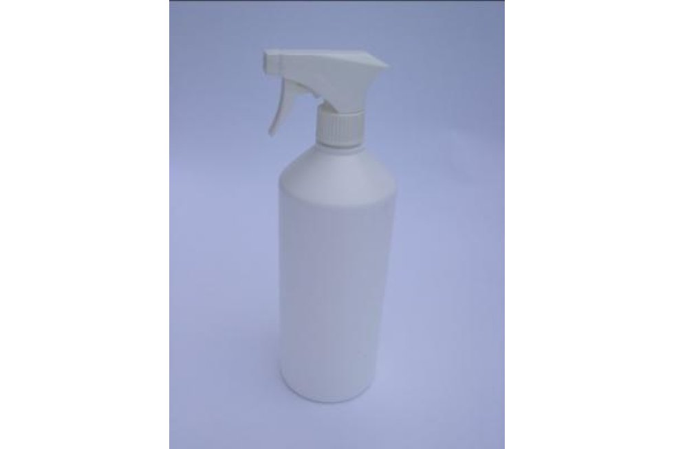 Lege fles 1 liter + spray