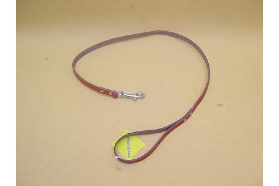 Leren riem rood 14mm, 95cm