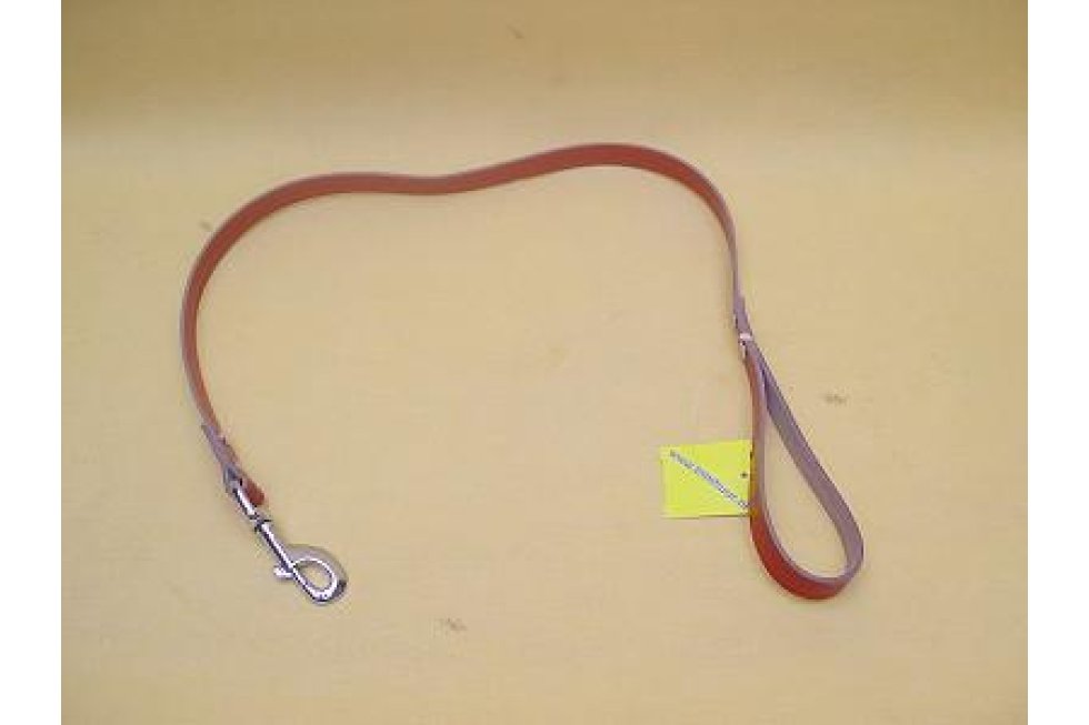Leren riem rood 18mm, 95cm