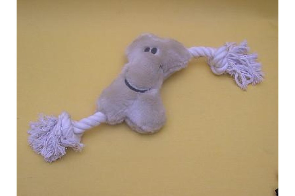 Pluche bot met flostouw