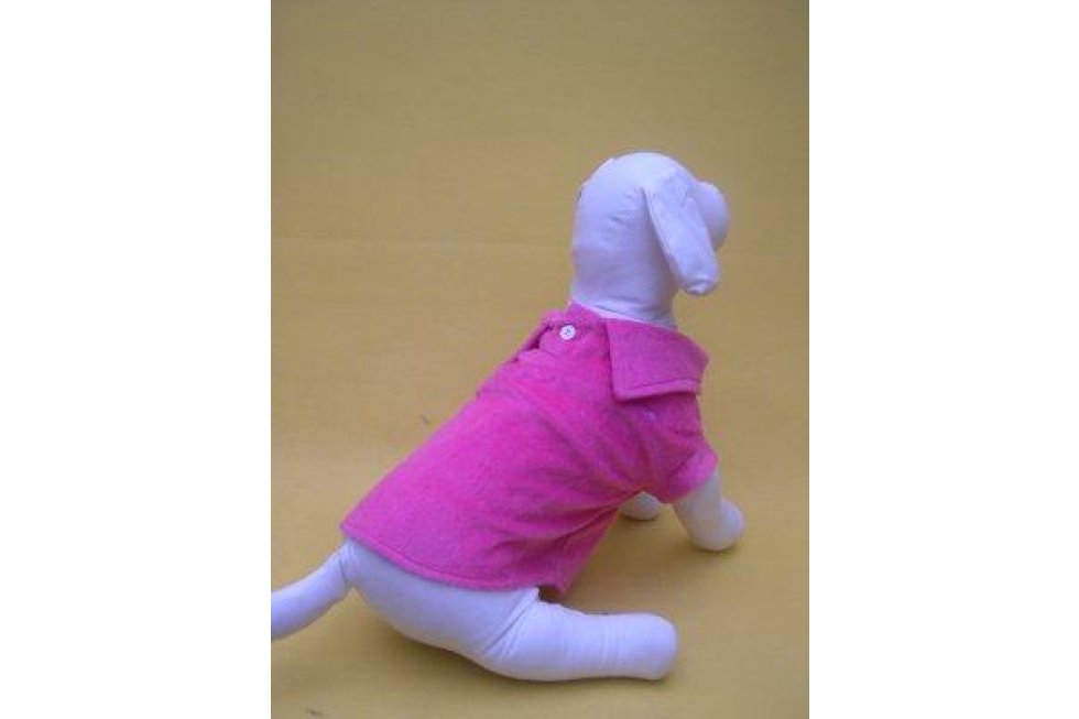 Polo roze fluweel 14"/35cm
