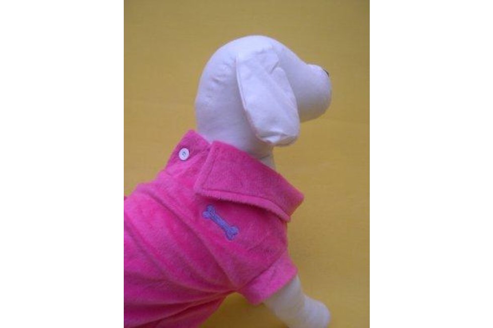 Polo roze fluweel 14"/35cm