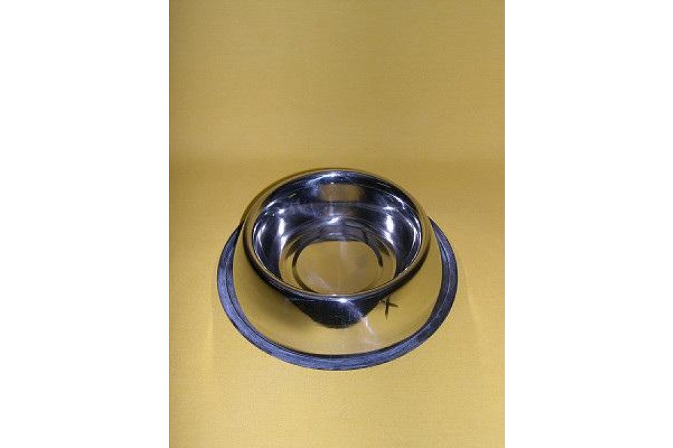 RVS bak rubberen rand, 25cm