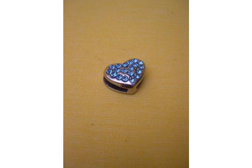 Strass Hartje Blauw