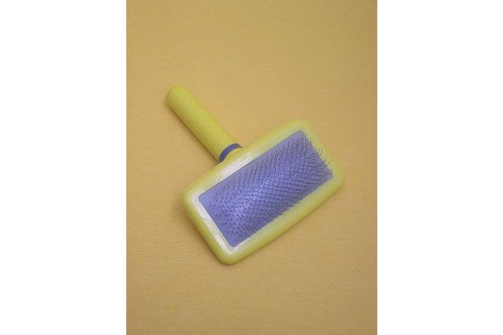 Trimhuur Slicker medium geel 6x12cm