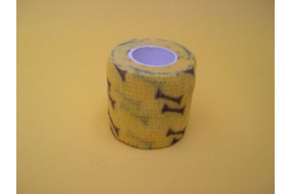 Wrap geel-bot 5cm br/4,5m