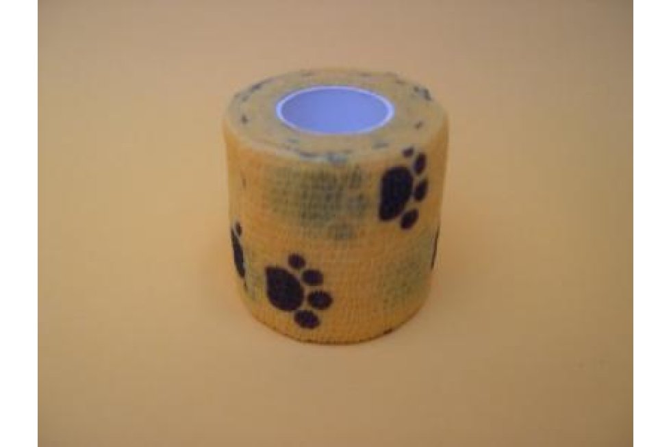 Wrap geel-poot 5cm br/4,5m
