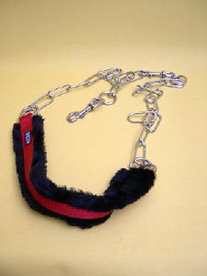 Buikband bont rood +  ketting