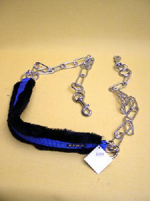 Buikband bont blauw + ketting
