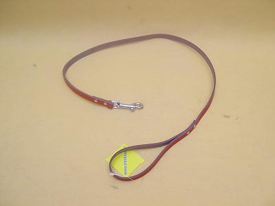 Leren riem rood 14mm, 95cm