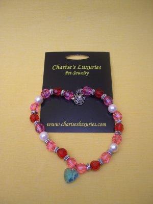 C.L. Kralen-parelketting rood