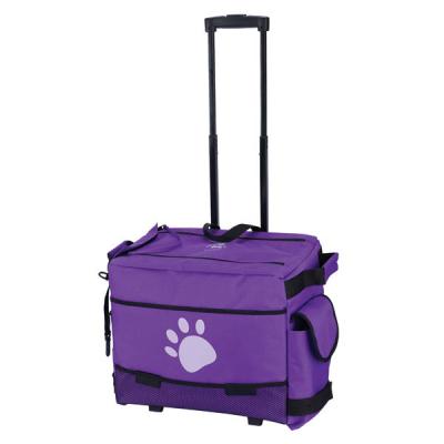 Grooming tas trolley paars