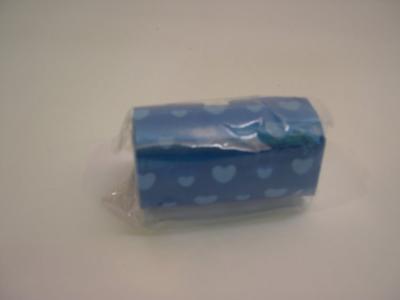 Poepzakjes blauw/hartje rol