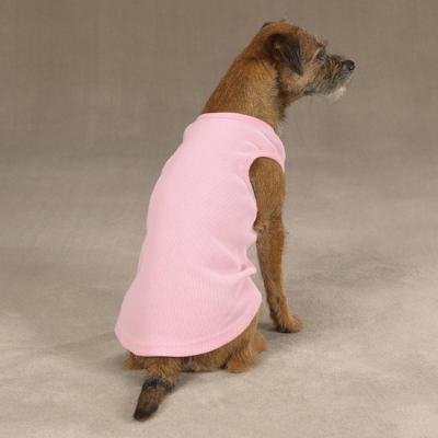 Basic Ribbed Tank Roze XS