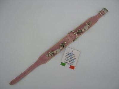 Halsband roze lak/leer