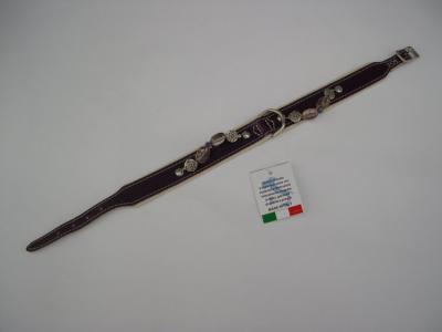 Halsband paars lak/leer