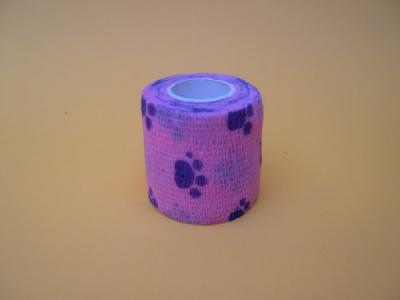 Wrap roze-poot 5cm br/4,5m