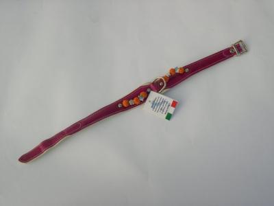 Halsband paars lak/leer