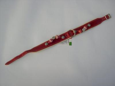 Halsband rood lak /leer