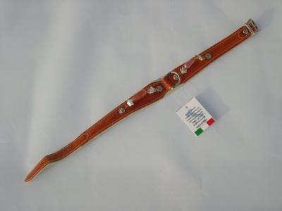 Halsband terra lak/leer