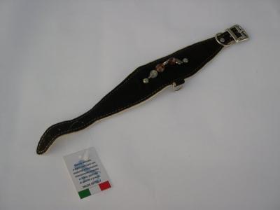 Halsband bruin suede /leer