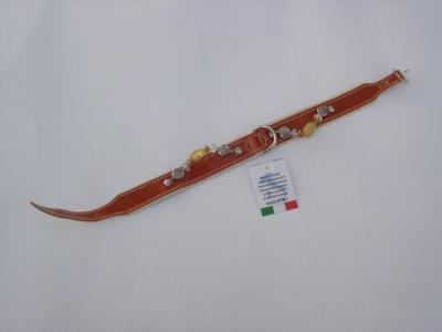 Halsband terra lak / leer