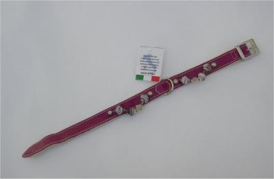 Halsband roze lak / leer