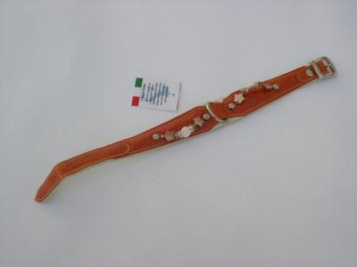 Halsband terra lak/leer