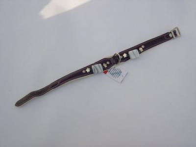 Halsband paars lak/leer