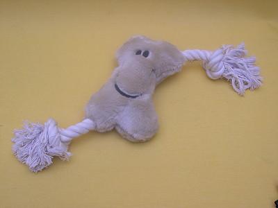 Pluche bot met flostouw
