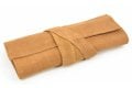 Etui bruin suede leer