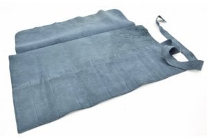 Etui D-blauw suede leer