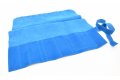 Etui L-blauw suede leer