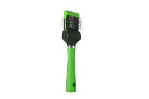Flexibele borstel slicker groen enkel TRITRA