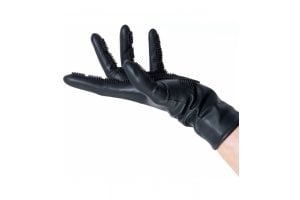 Handschoen silicone met massage borsteltjes