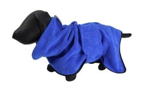 Hondenbadjas NR. Blauw maat 2XL