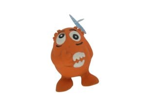 Latex monster oranje 11cm