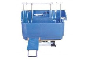 Opbouwset blauw met kraan etc. voor Hondenbad