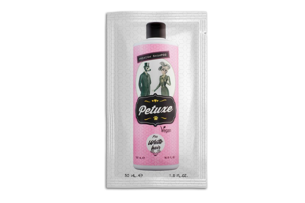 Petuxe Shampoo wit haar SAMPLE