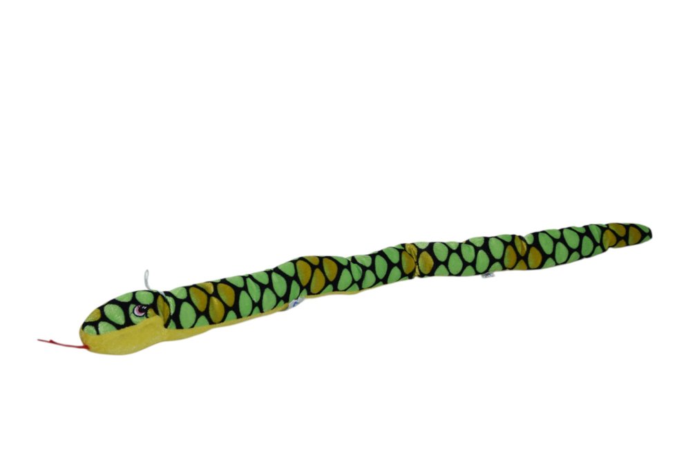 Pluche slang groen