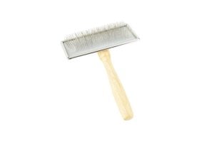 Slicker borstel hout TRITRA, mt L