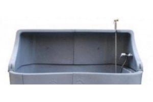 Spatwand GR + kraan voor Hondenbad