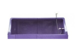 Spatwand GR + kraan voor Hondenbad